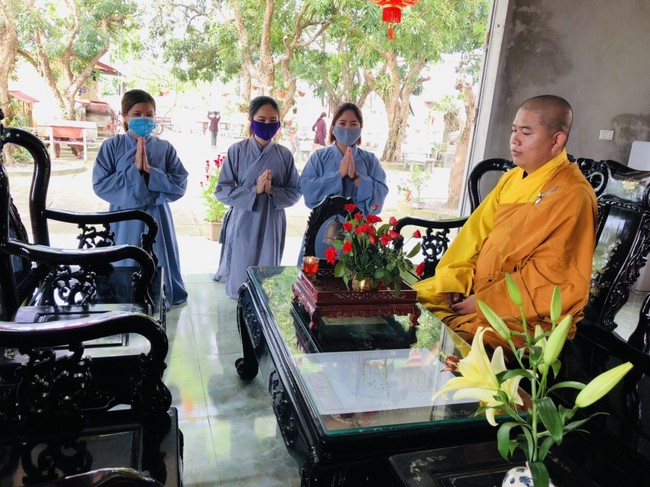 The Buddha bath Rite on occasion of His Birthday 2021 at Dong Cao Pagoda